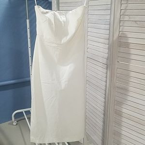 White Strapless Dress